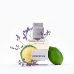 تصویر عطر بِلادونا کلار 50 میل به همراه لیمو سبز تازه و گل‌های بنفش – رایحه خنک، مرکباتی و چوبی