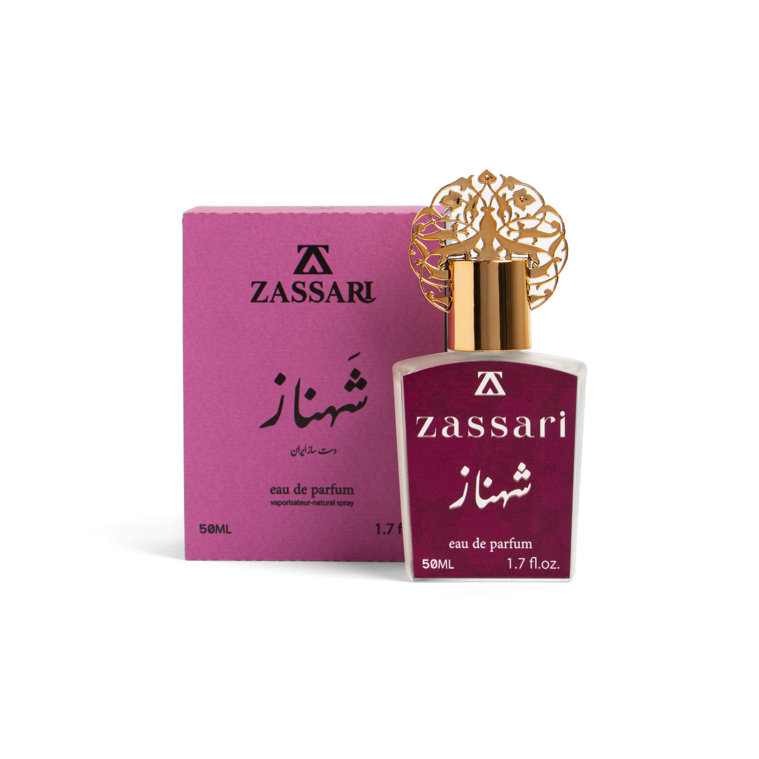 عطر شهناز ضاصاری Zassari با رایحه میوه‌ای، گل‌فام و چوبی مناسب بانوان و آقایان