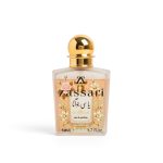 نمای جانبی عطر یاسی جوآنا ضاصاری با رایحه دودی، چوبی و اوپیومی